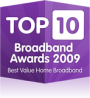 Top 10 Broadband Award 2009