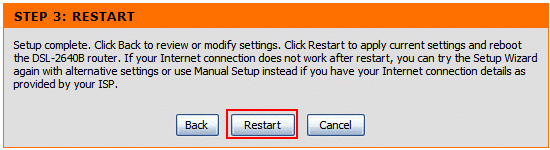 Connection settings 3