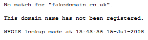 Domain doesn't exist