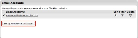 Click 'Set Up Another Email Account'