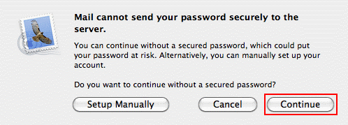 Click Continue if you see this warning screen.