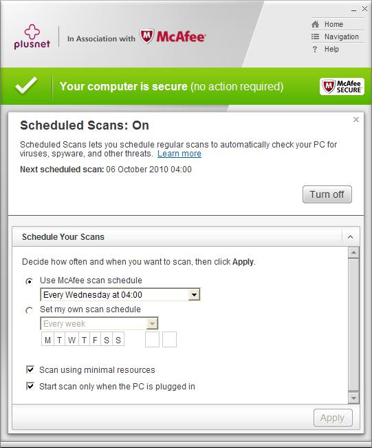 Scheduled Scan