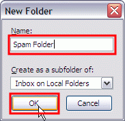 Thunderbird - New Folder - Confirm