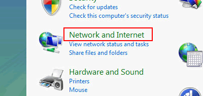 Vista - Network and Internet