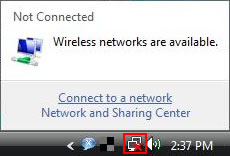 vista wireless connection